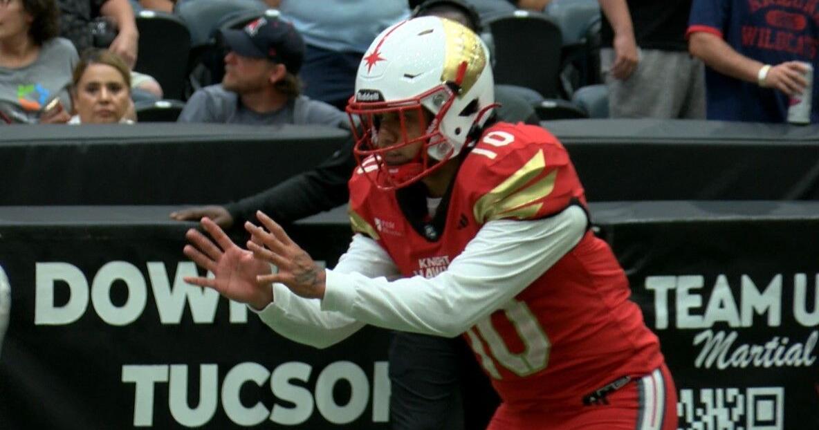 Former Wildcat Jayden de Laura leads Knight Hawks to IFL Championship ...