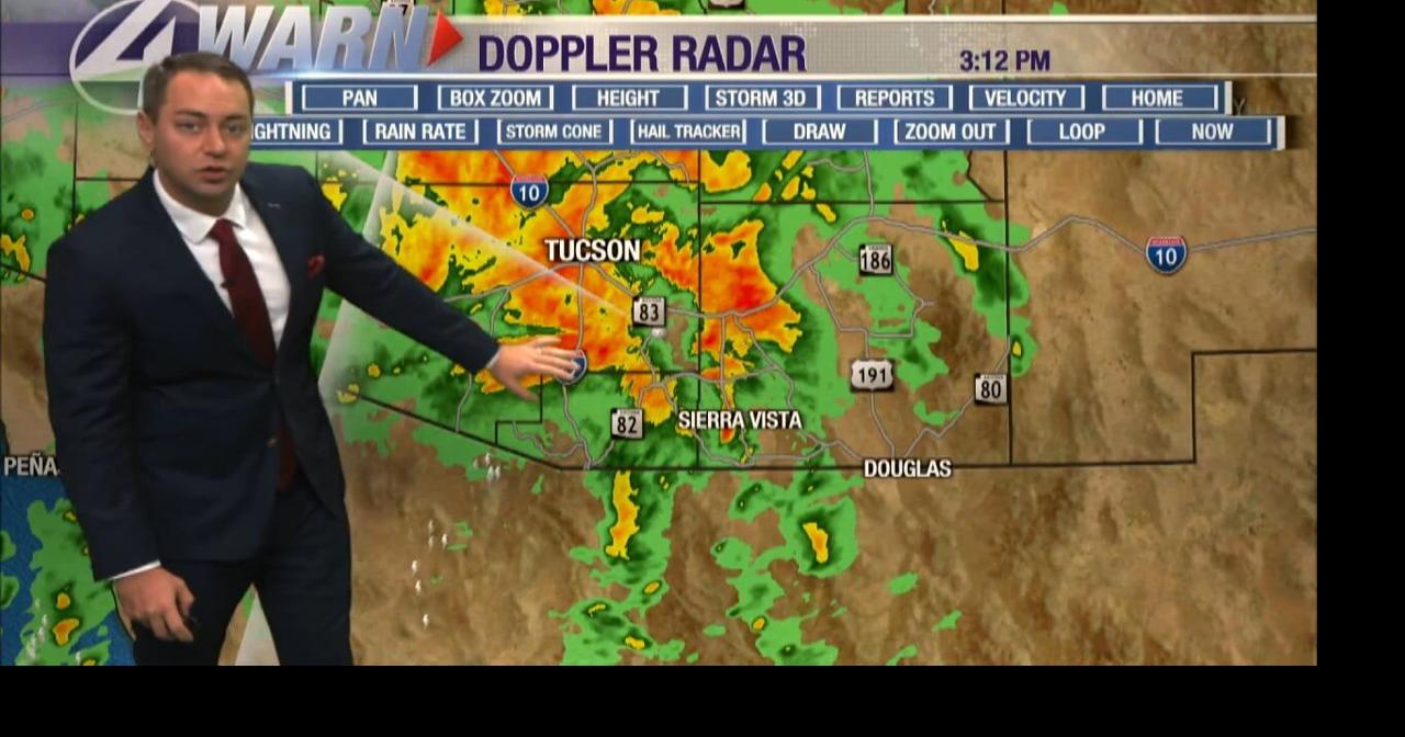 Severe weather more likely south of Tucson | Video | kvoa.com