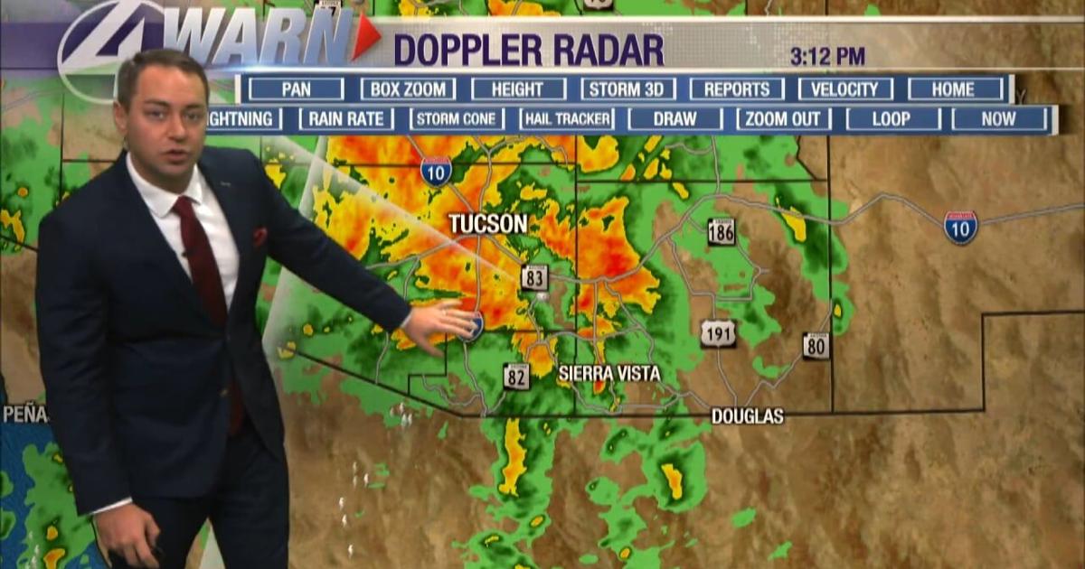 Severe weather more likely south of Tucson | Video | kvoa.com