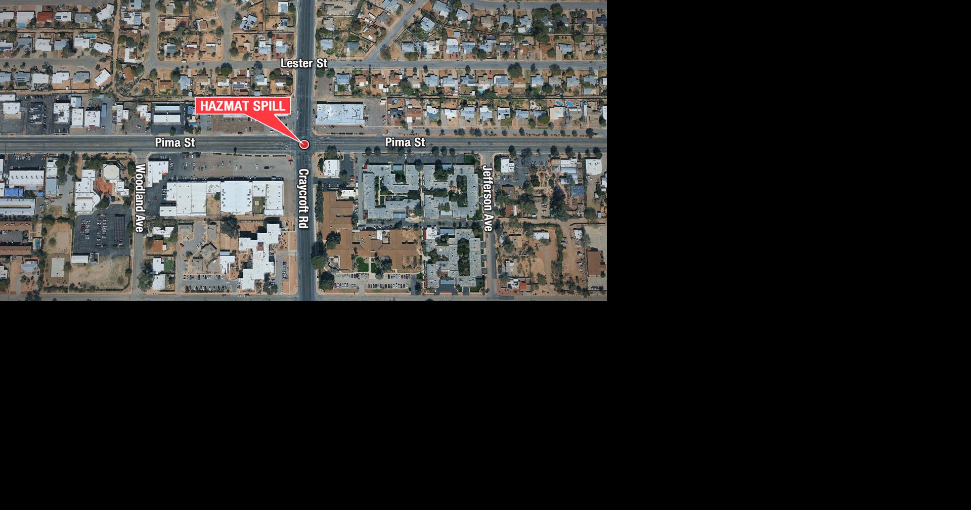 Chemical spill leads to road closure in Tucson