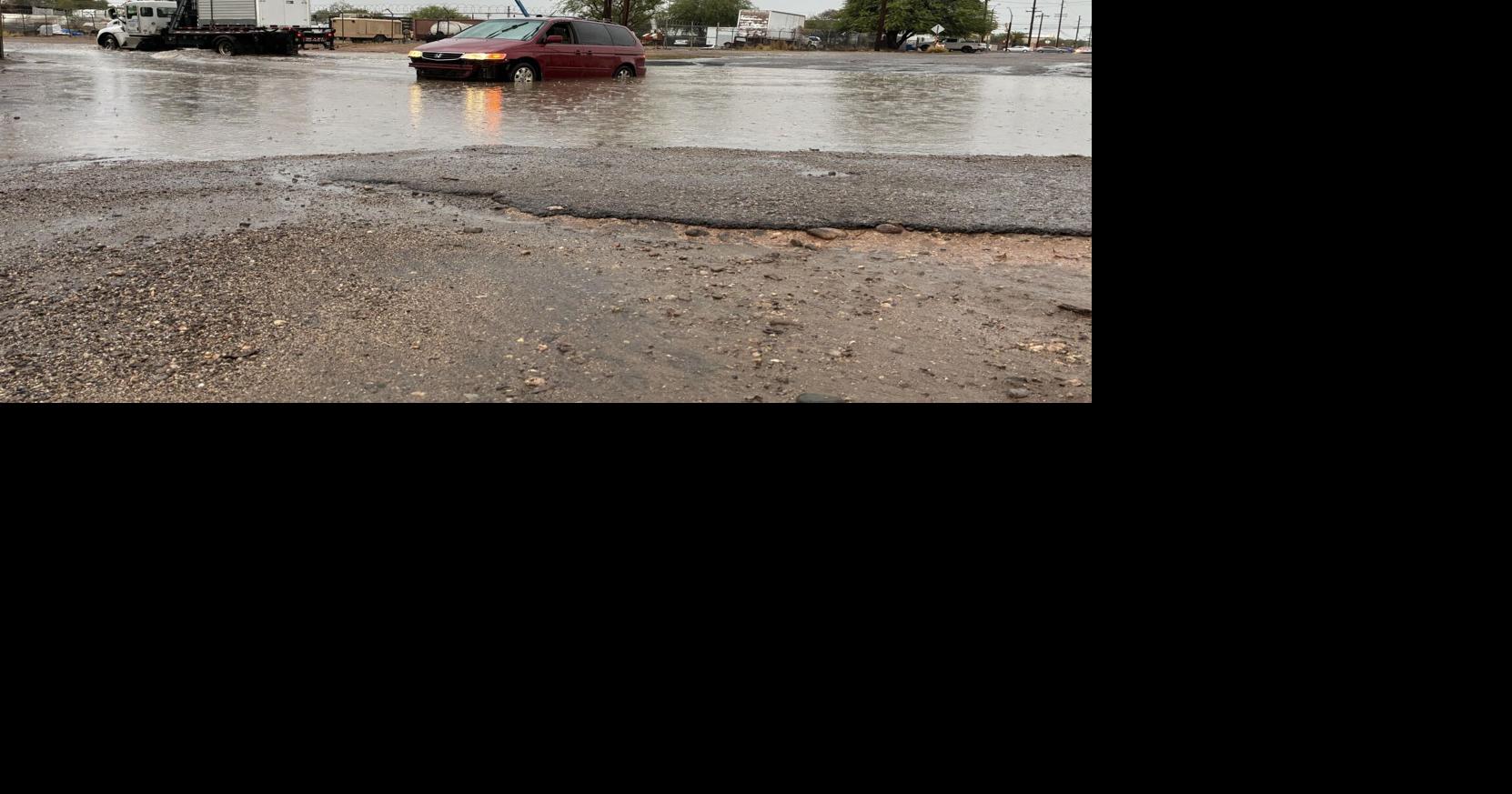 Monsoon storms flood Tucson streets, strand multiple vehicles
