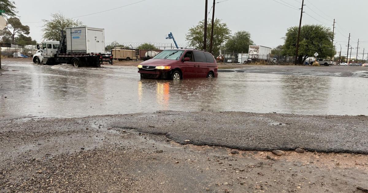 Monsoon storms flood Tucson streets, strand multiple vehicles