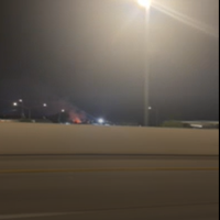 Tucson Fire crews working fire at recycling plant