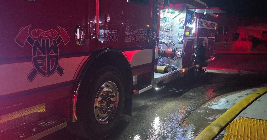 Firefighters battle house fire off Orangewood Drive