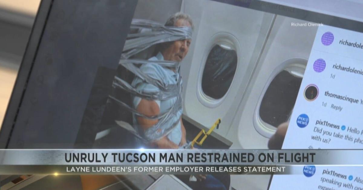 Unruly Tucson passenger restrained on flight