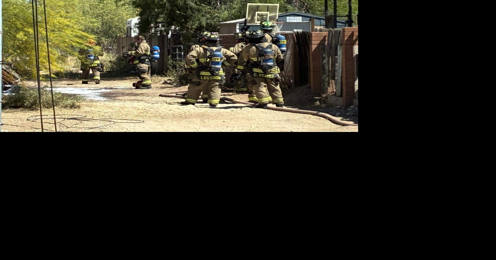 Tucson crews stop shed fire from spreading to home in midtown | Local ...