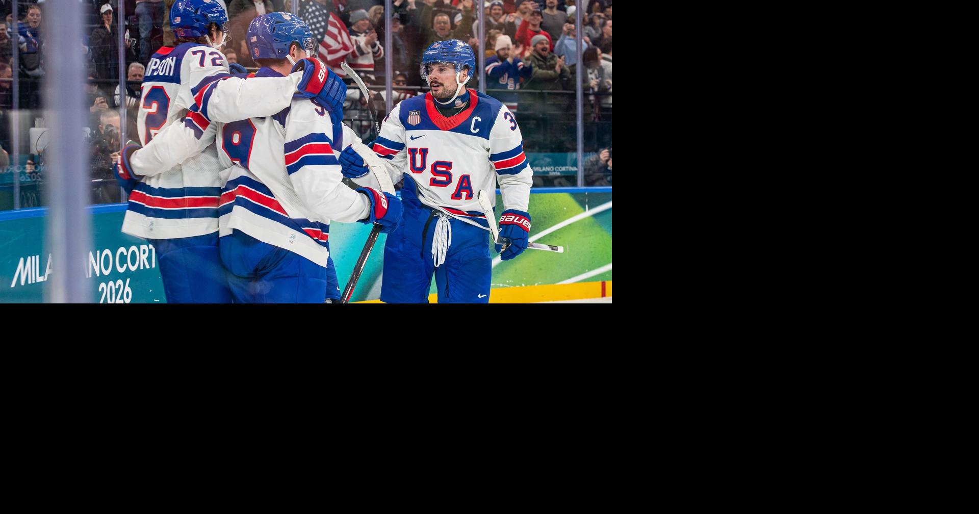 U.S. men's hockey puts on a clinic in Olympic opener over Latvia