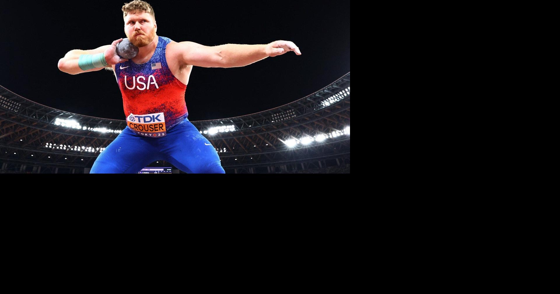 [US, Mexico & Canada customers only] Sep 13, 2025; Tokyo, JAPAN; Ryan Crouser of the U.S. in the men's shot put final during the World Athletics Championships at National Stadium. Mandatory Credit: Edgar Su/Reuters via Imagn Images