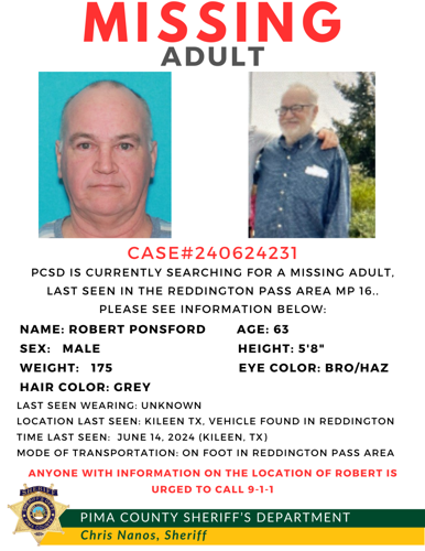 PCSD asking for public's help locating missing man | Local News | kvoa.com