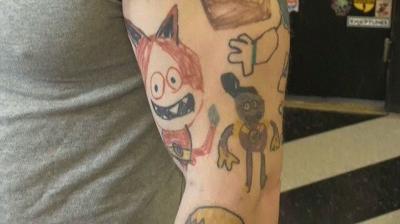Parents get tattoos of kids artwork | News 