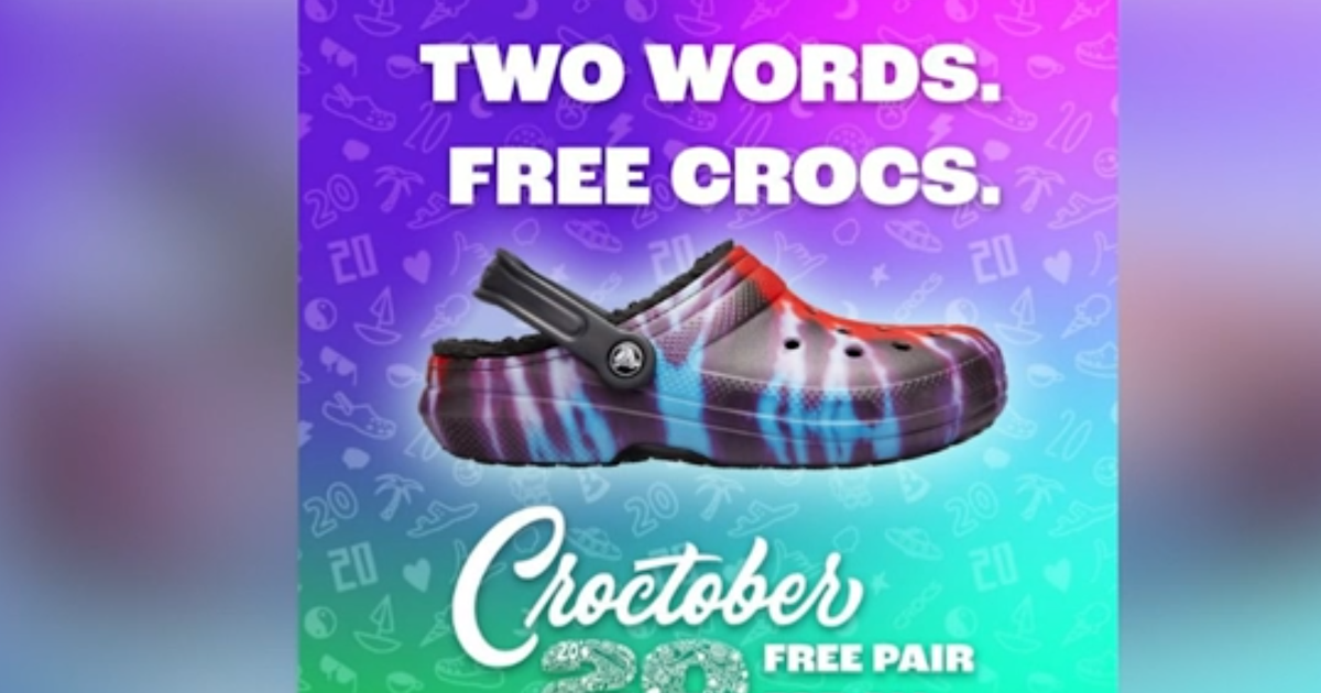 Free Crocs Crocs celebrating 20th anniversary with 'Croctober' giveaway | National ...
