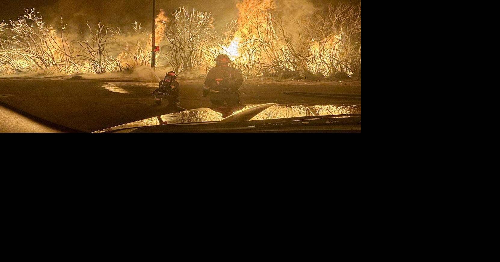 Crews put out large brush fire on Southside Saturday night