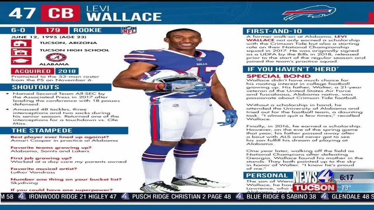 Former Tucson football standout Levi Wallace named Top Graded Rookie  Cornerback