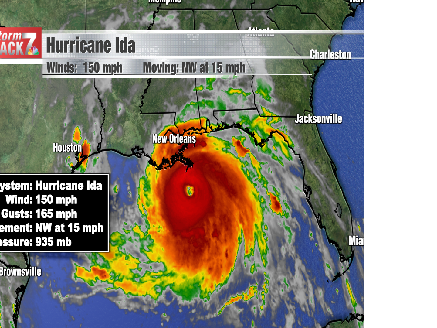 Hurricane Ida Now A Category 4 Storm Is Churning Towards Louisiana Schnack S Weather Blog Kwwl Com