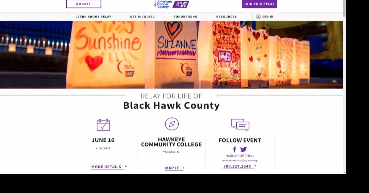 Relay For Life Black Hawk County family event at Hawkeye Community