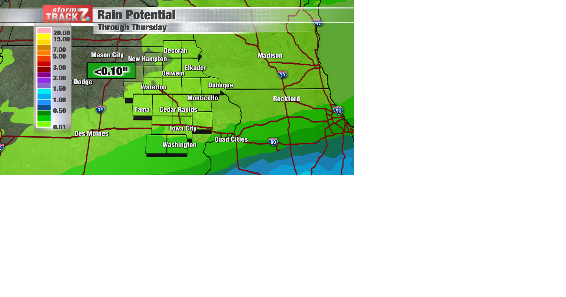 TRACKING: Some rain chances; warm weekend | Archive | kwwl.com