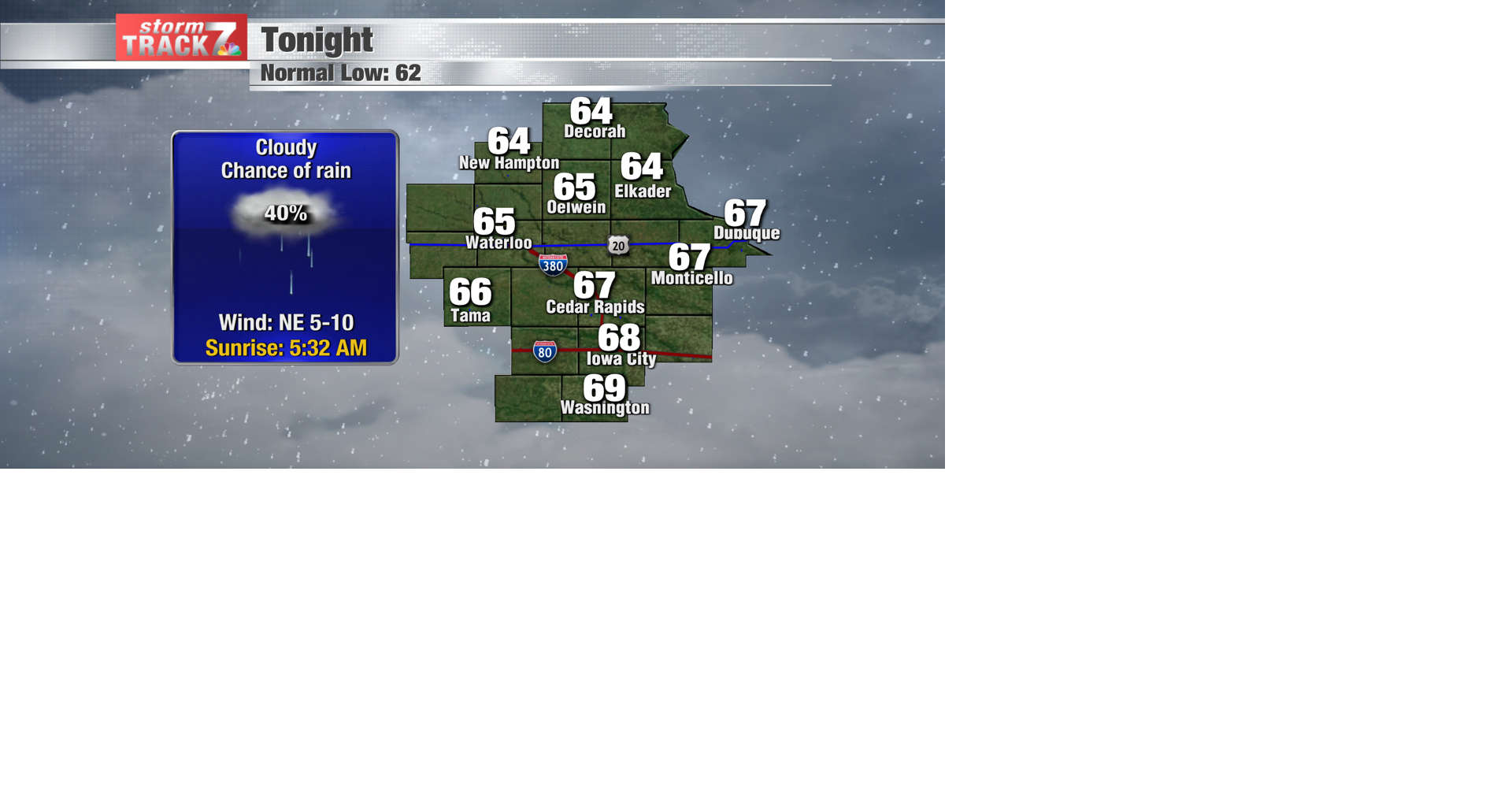 TRACKING: Chance of rain/storms into the weekend | Forecast | kwwl.com