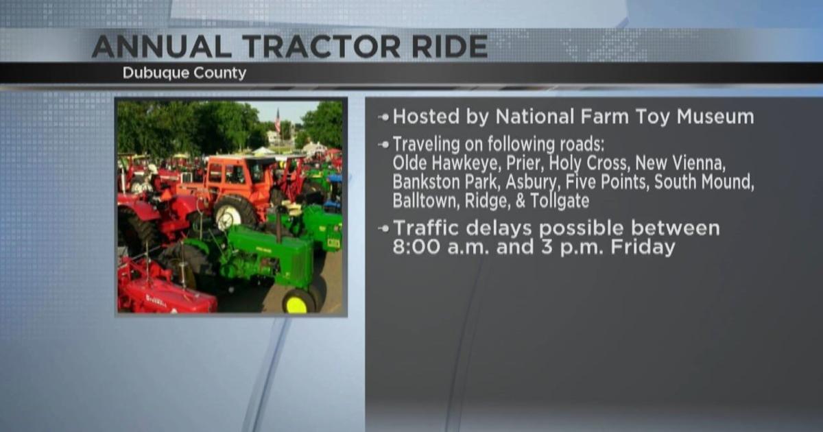 Annual Tractor Ride taking place in Dubuque County Friday | Video ...