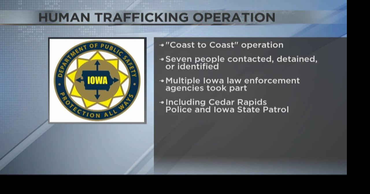 Multiple Iowa agencies involved in human trafficking operation Video