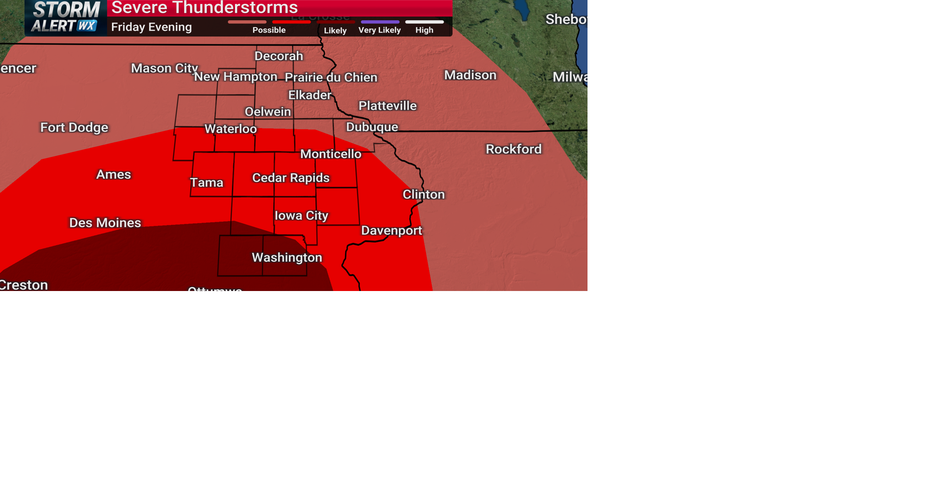 Iowa Weather: Severe Rain & Storm Risk Today – Level 3/5