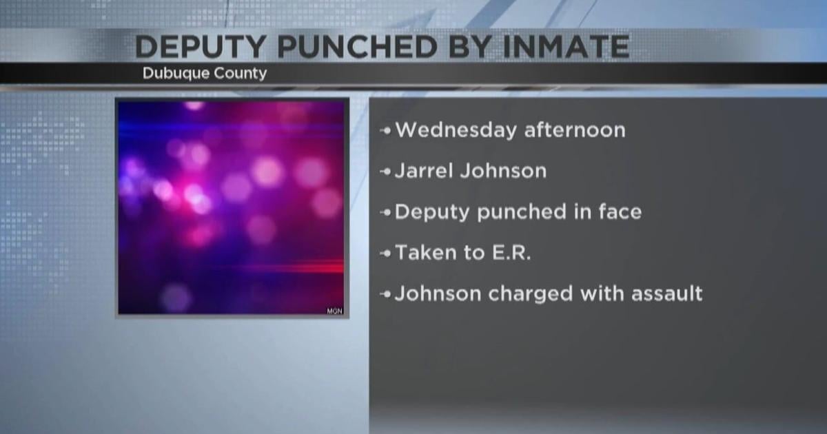 Dubuque County inmate charged with assault after punching Deputy