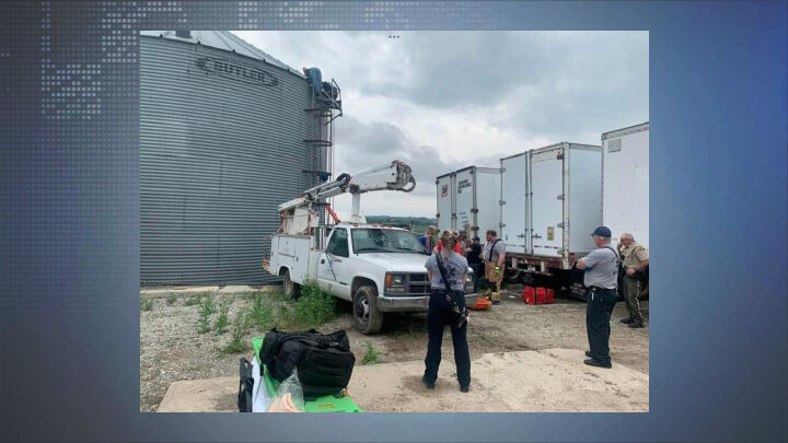Man rescued from grain bin with non-life-threatening injuries | Top ...