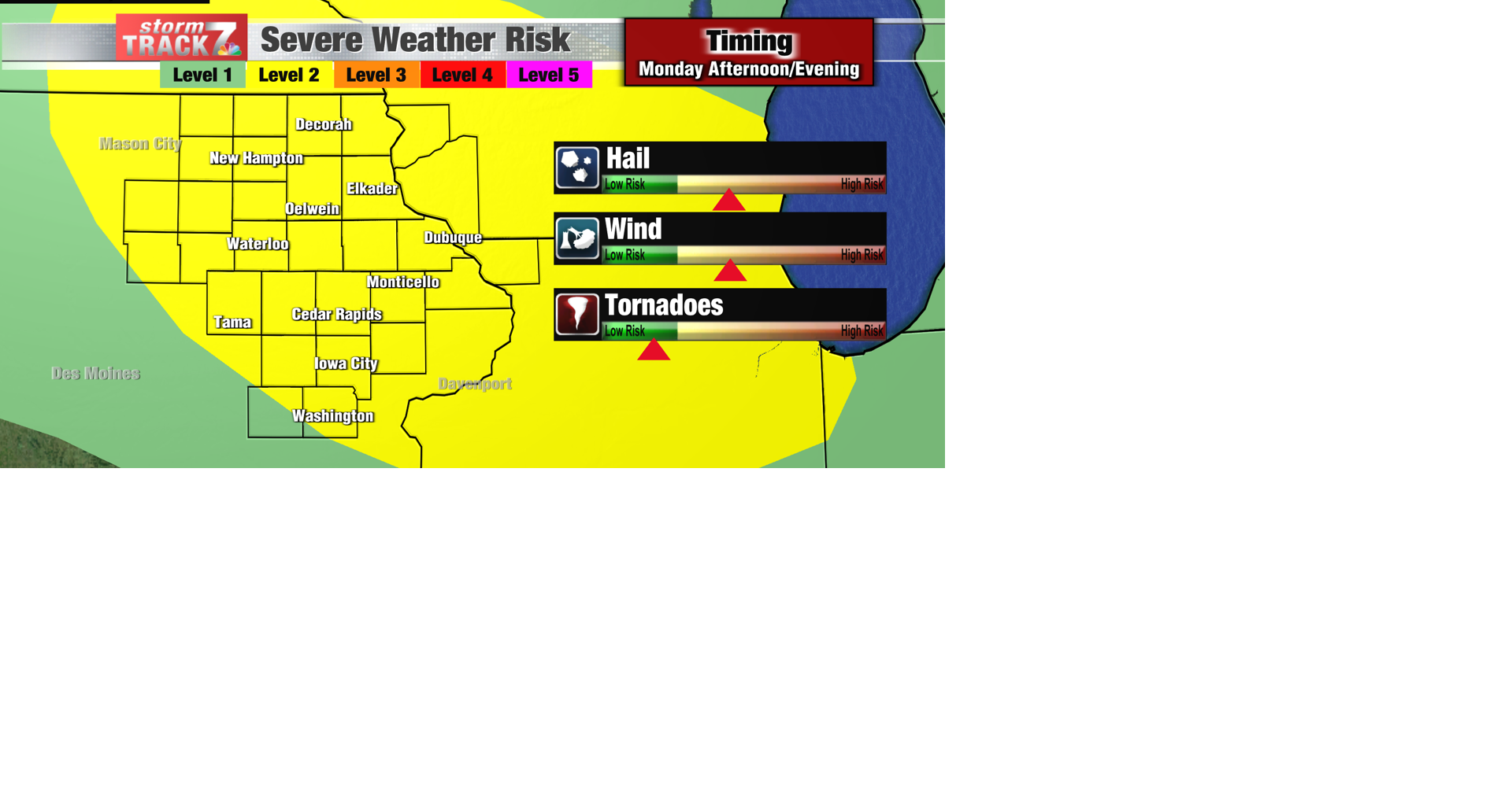 TRACKING: Strong to Severe Storms for the Fourth | Forecast | kwwl.com