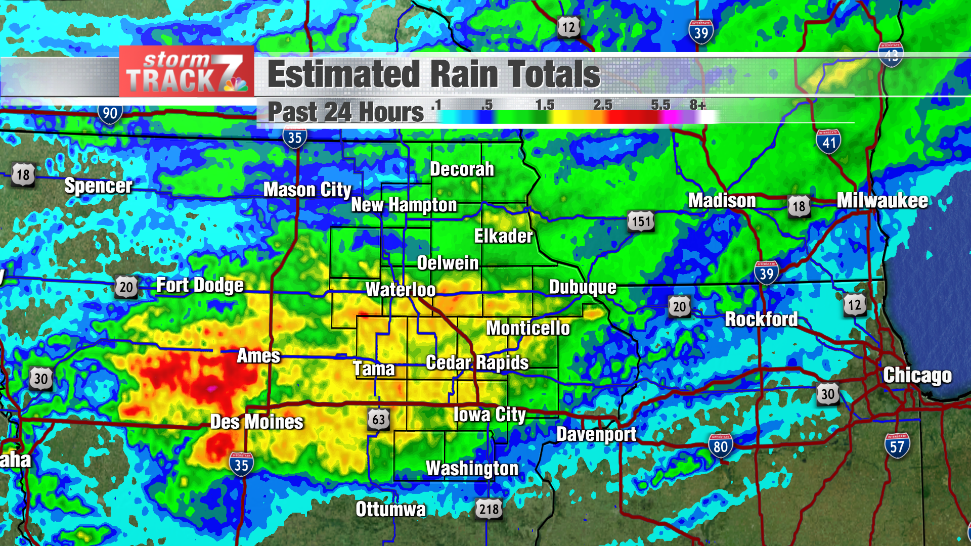 Past 24 Hour Precipitation Map 07Dud-Znkpriem