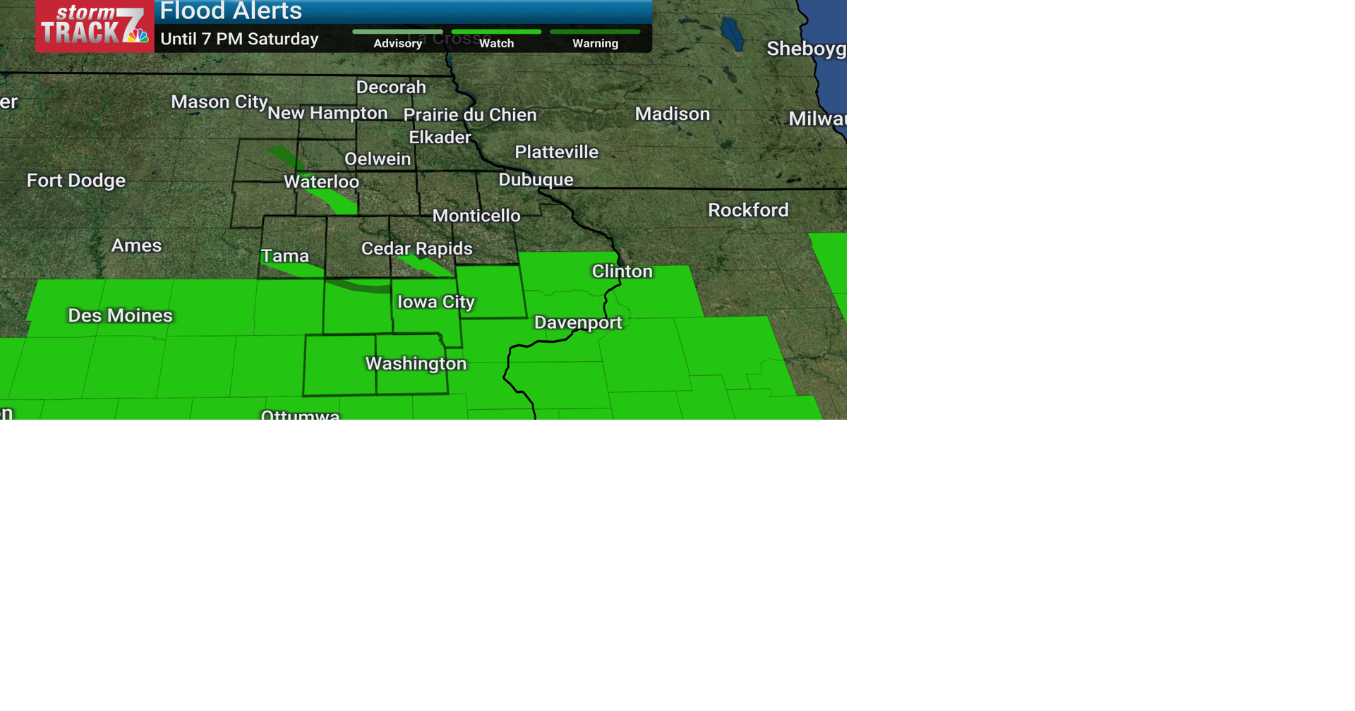TRACKING: Flooding rain and dangerous heat/humidity | Forecast | kwwl.com