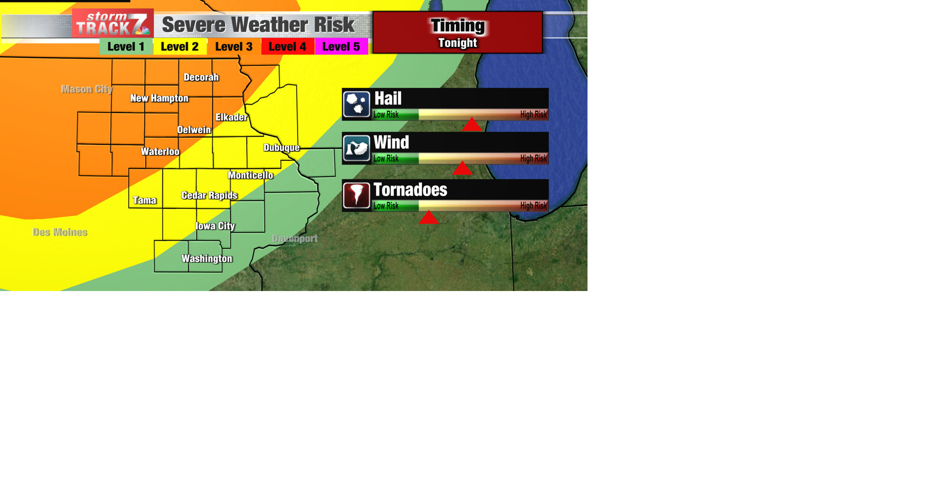 TRACKING: Strong to severe storms tonight | Forecast | kwwl.com