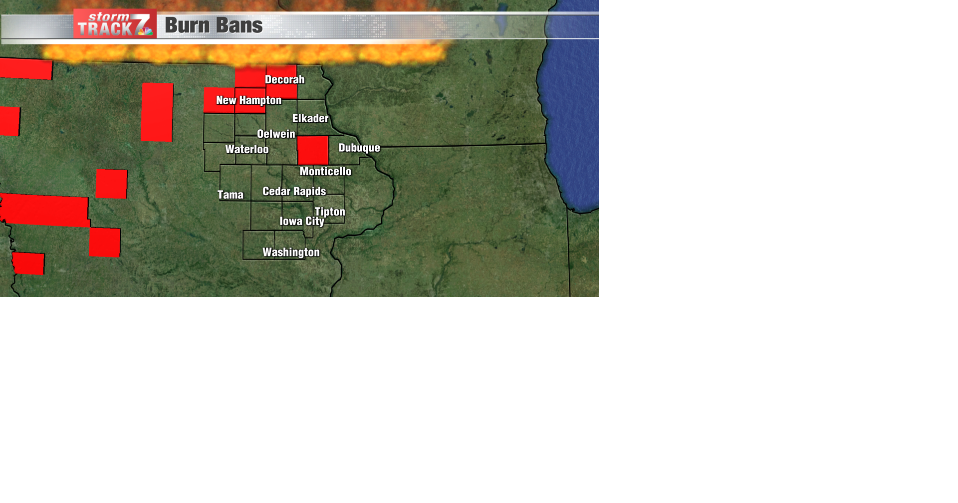 TRACKING: More burn bans in place | Forecast | kwwl.com