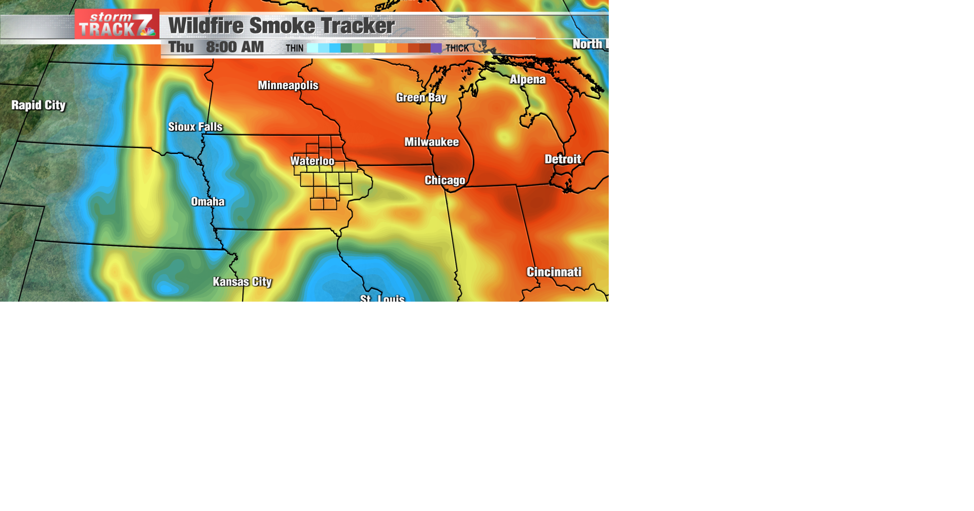 TRACKING: Hot weather and air quality concerns | Forecast | kwwl.com