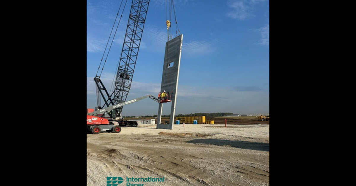 Construction taking shape at International Paper plant in Waterloo