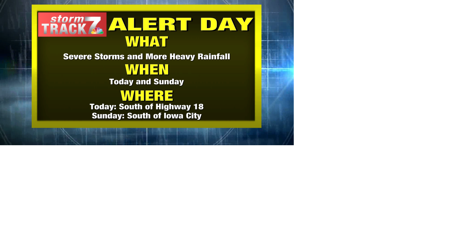 TRACKING: Another chance for storms today. | Forecast | kwwl.com