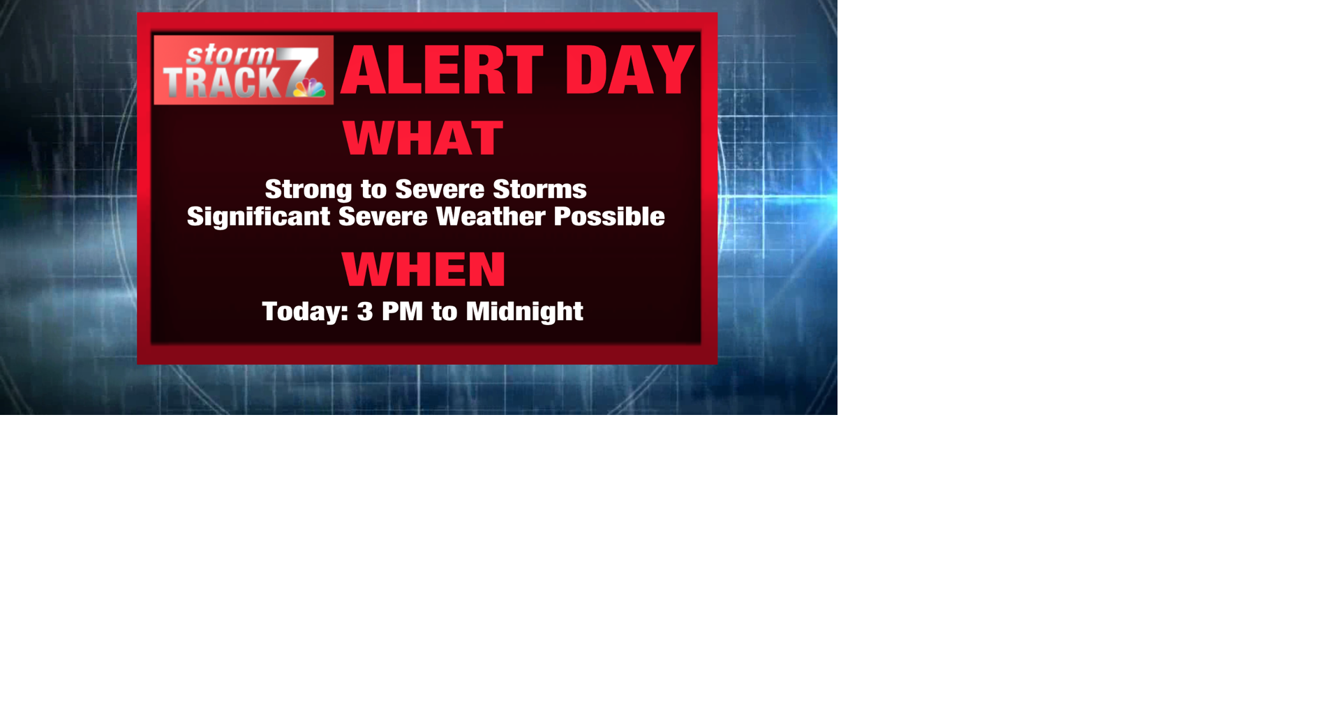 RED ALERT: Strong to severe storms possible this afternoon/evening ...