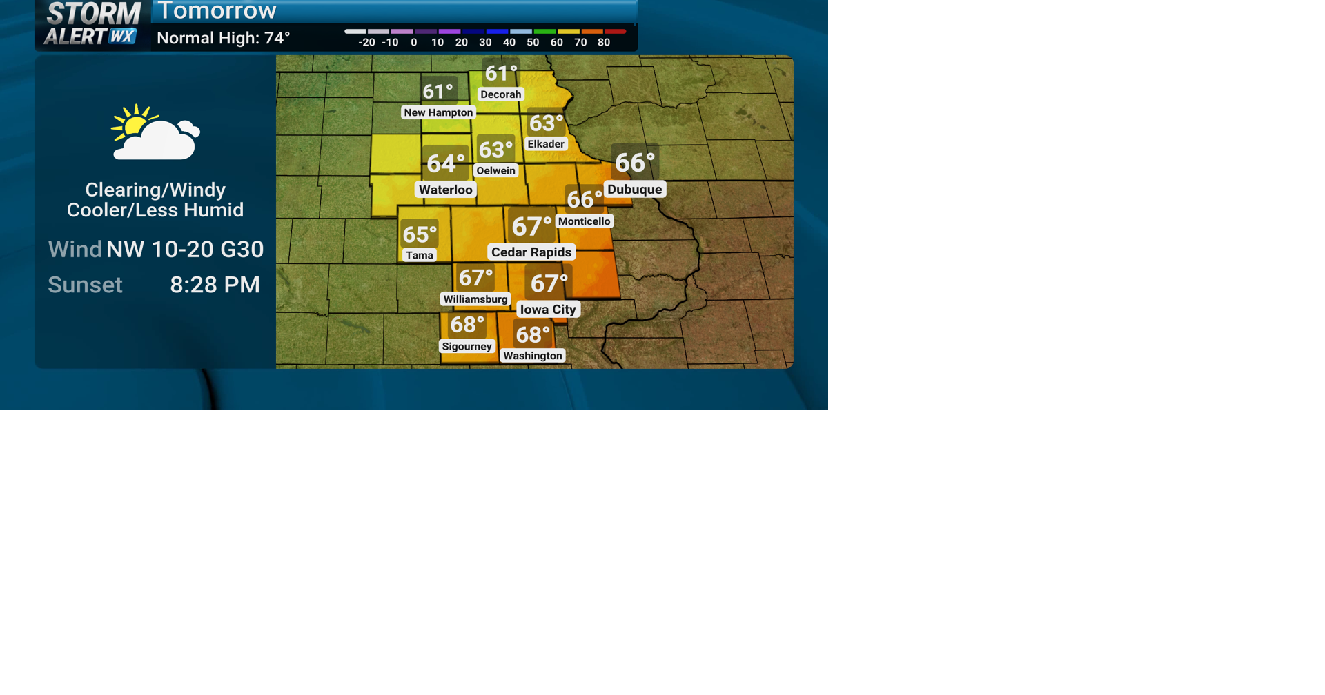 TRACKING: Rain and storms end west to east tonight | Forecast | kwwl.com
