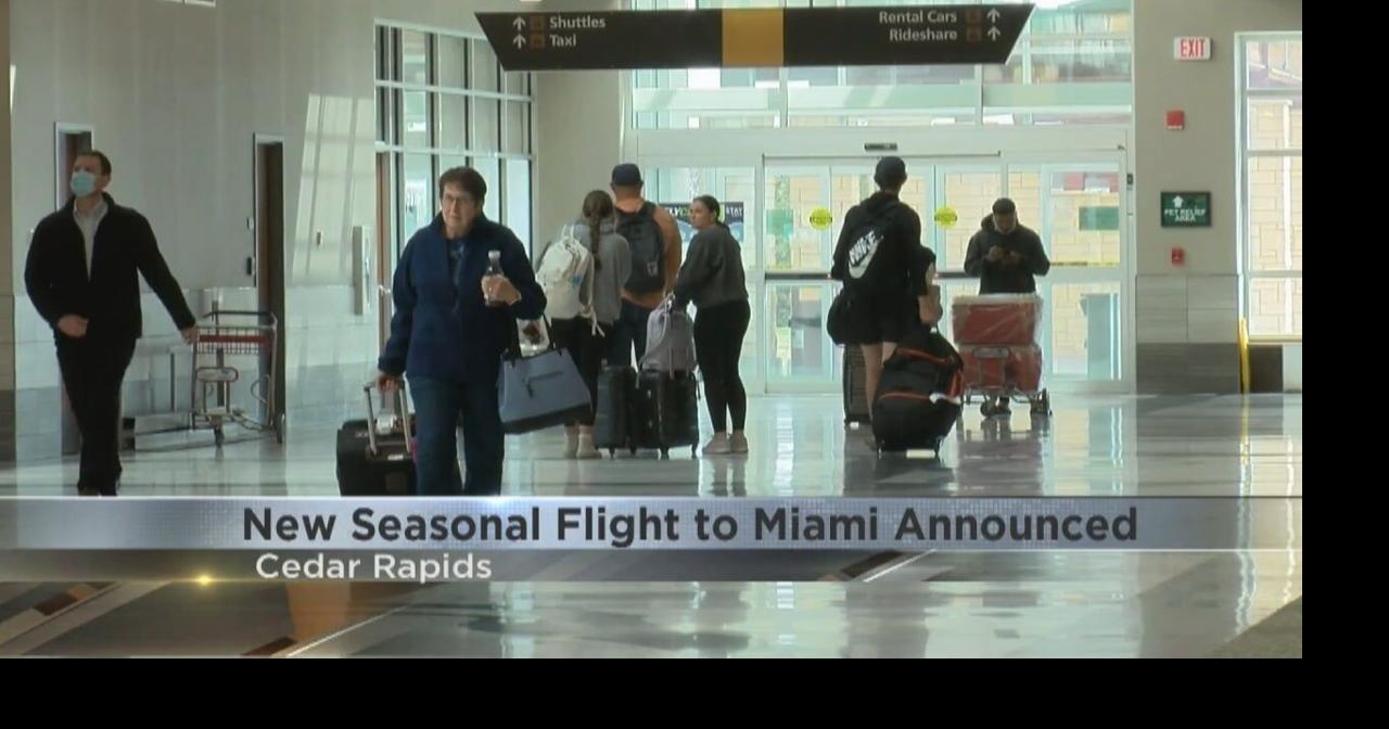 American Airlines adding seasonal Miami flight to Eastern Iowa Airport