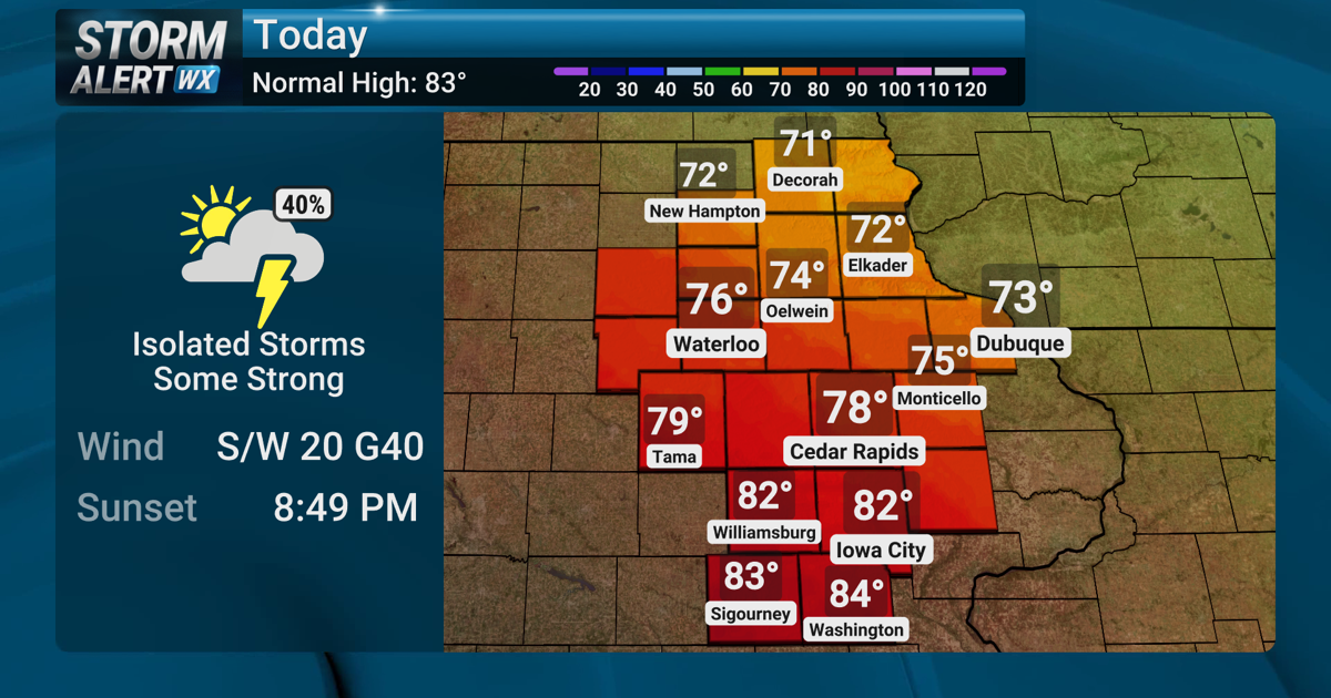 TRACKING: A few more storms possible today