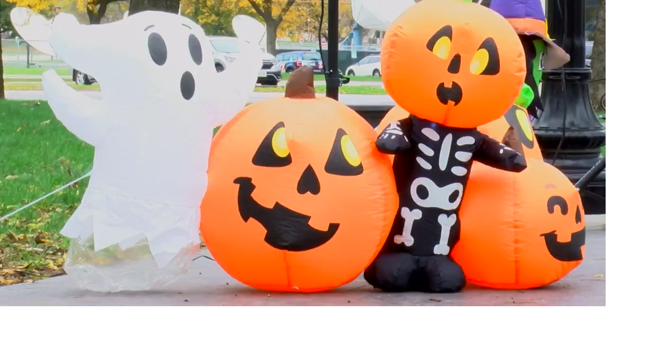 Families enjoy some early trickortreating in downtown Waterloo