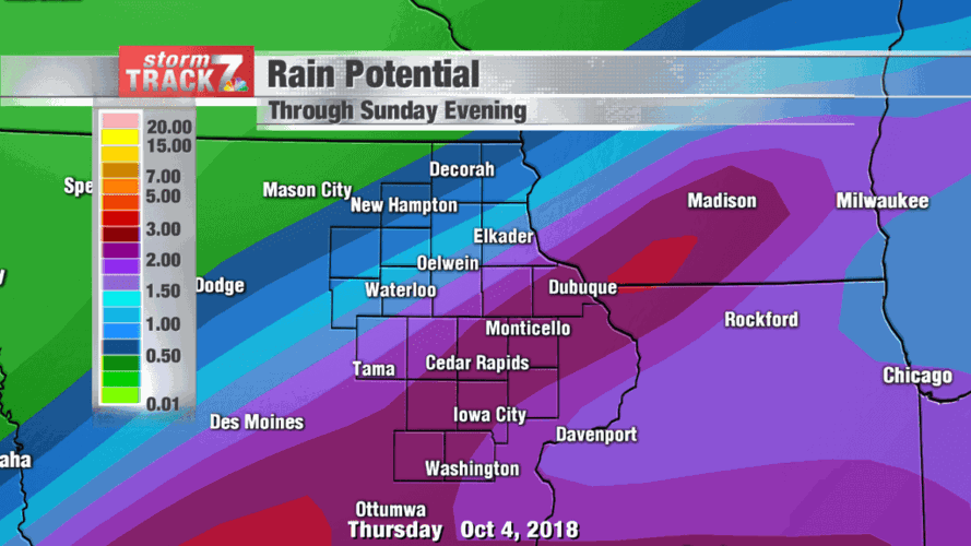 TRACKING: Heavy rain possible heading into the weekend. | Archive ...