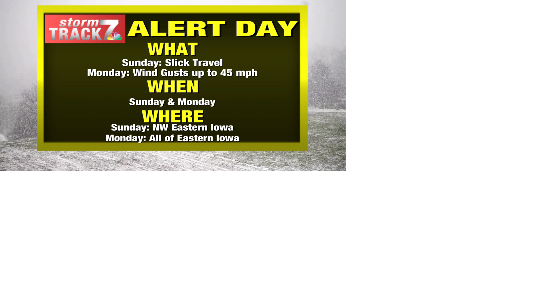 TRACKING: Slick travel possible tomorrow, strong winds/possible strong ...