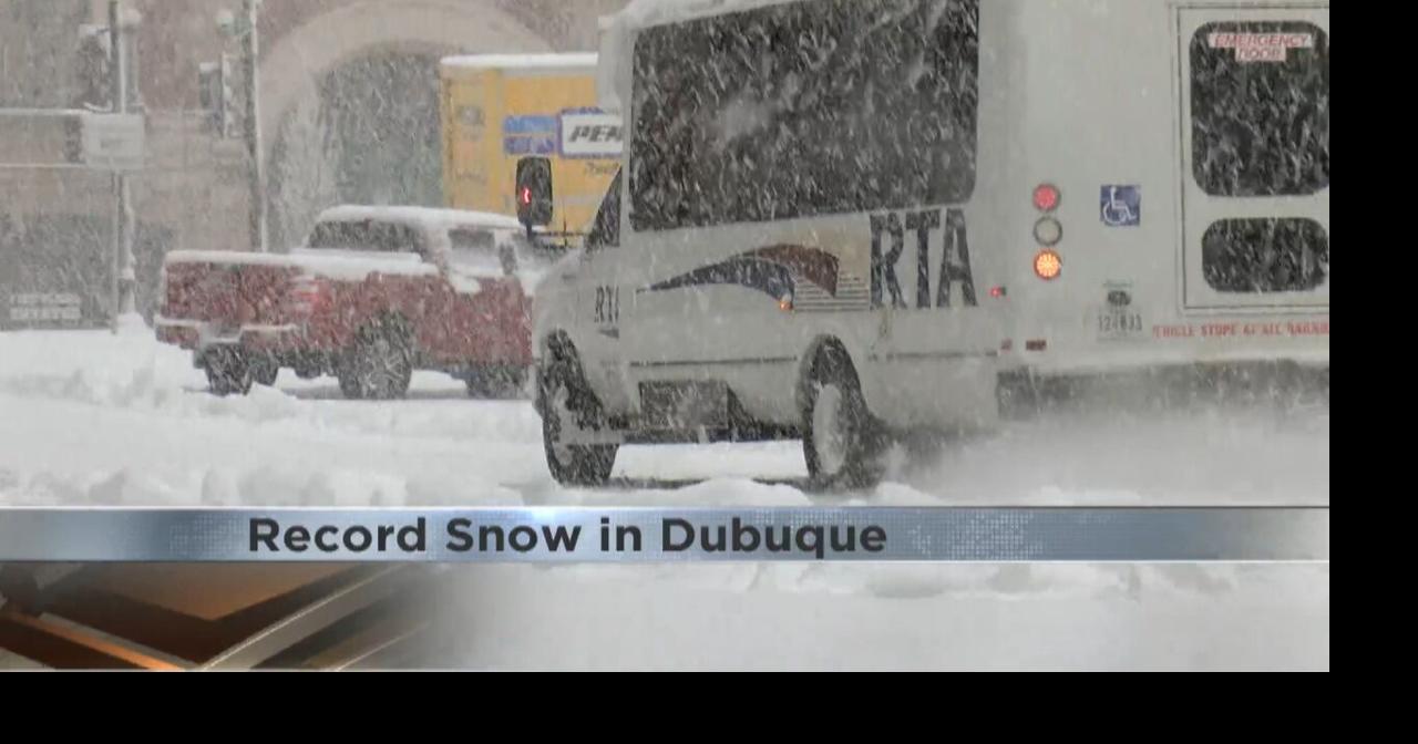Dubuque sees over 9 inches of snow on Thursday Dubuque