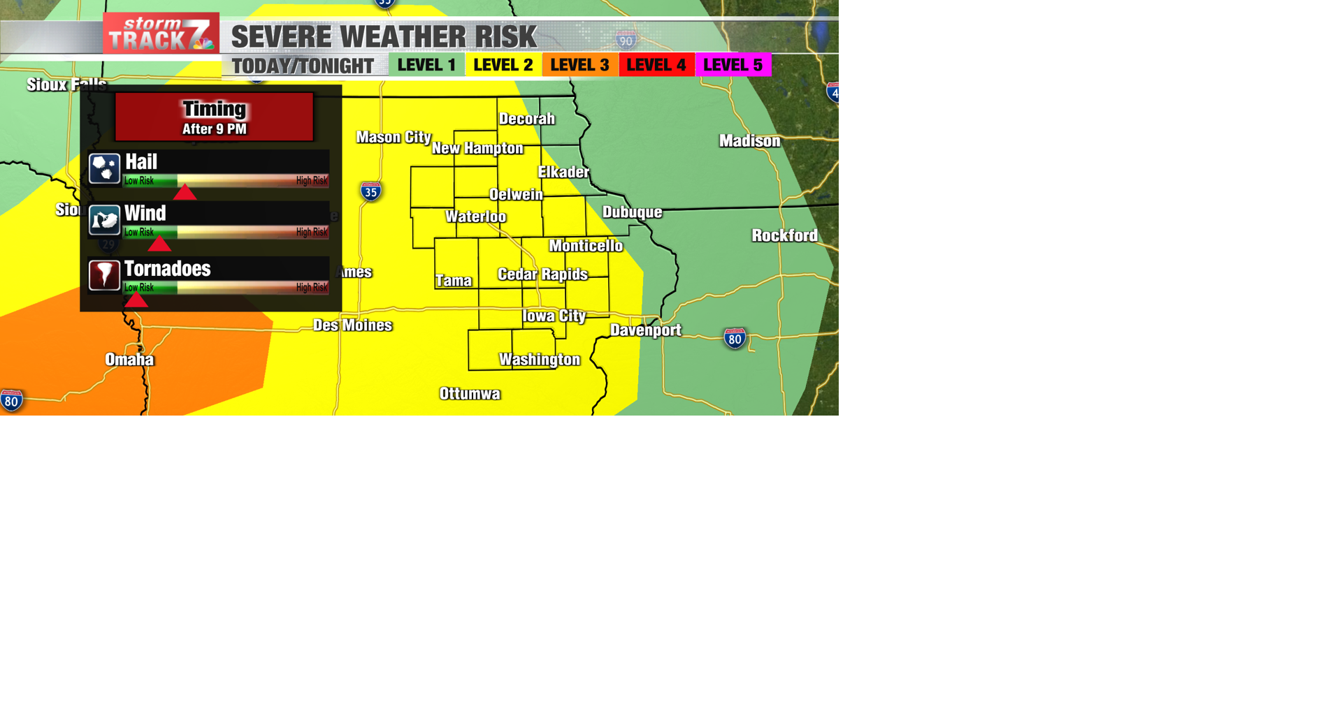 ALERT DAY: Strong storms possible late today/tonight | Forecast | kwwl.com
