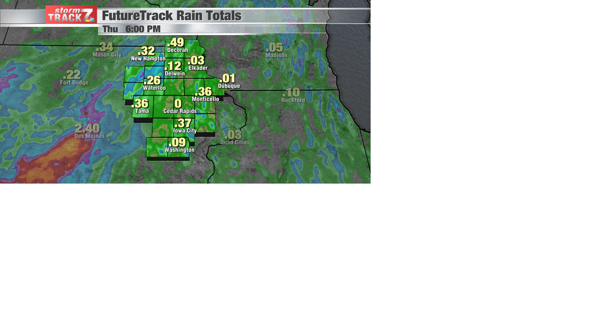 TRACKING: Hot with hit or miss rain chances | Forecast | kwwl.com