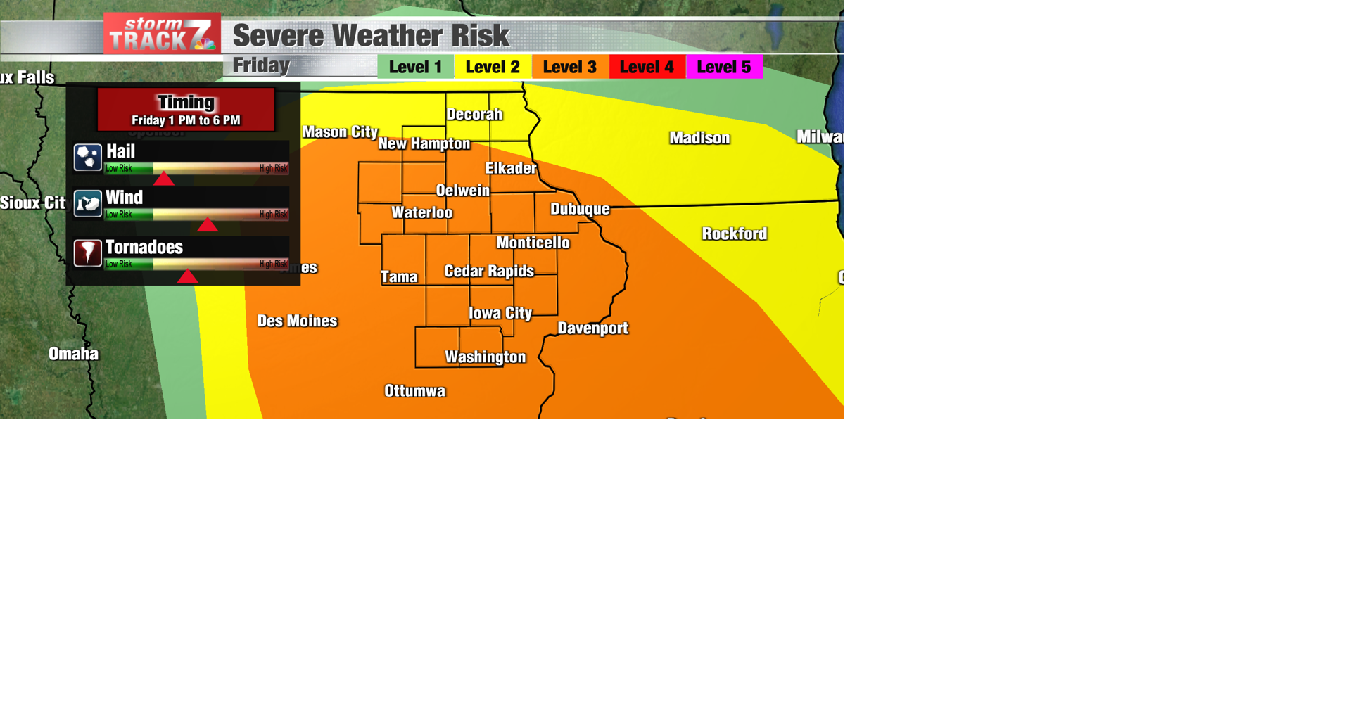 TRACKING: Strong to severe storms for Friday | Forecast | kwwl.com