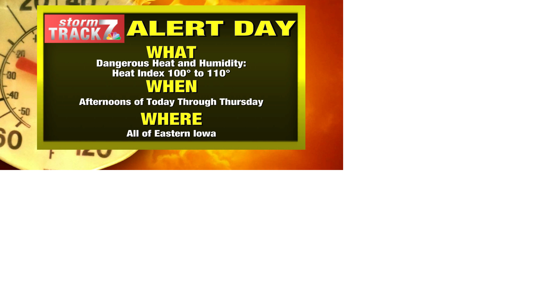 TRACKING: Dangerous heat begins today and lasts through most of the ...
