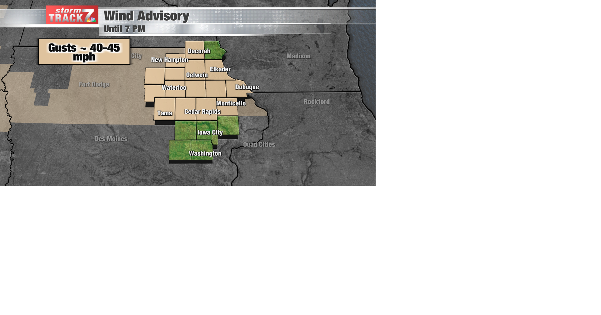 TRACKING Wind Advisory Today Forecast