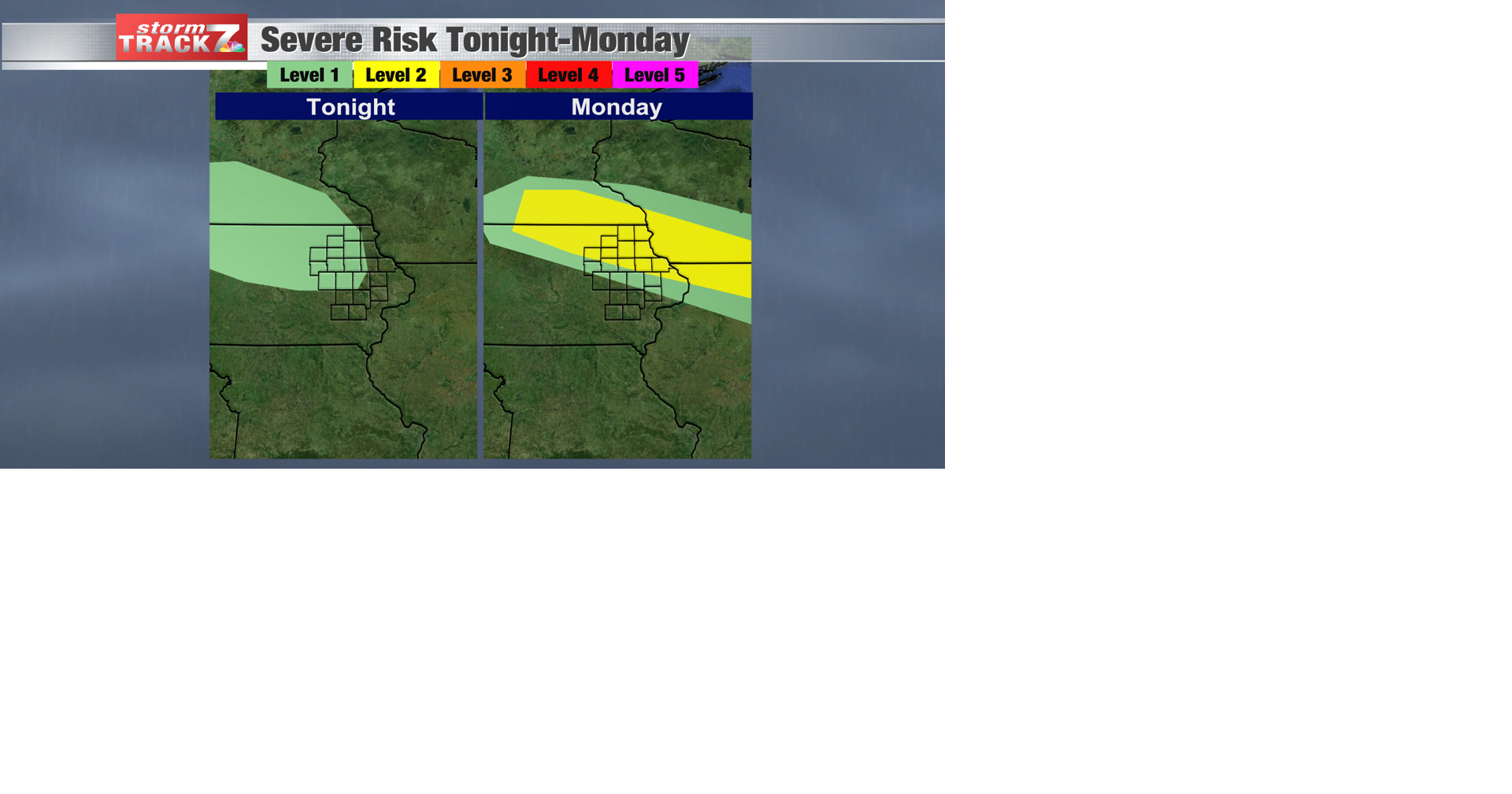 TRACKING: Possible strong to severe storms through Monday night ...