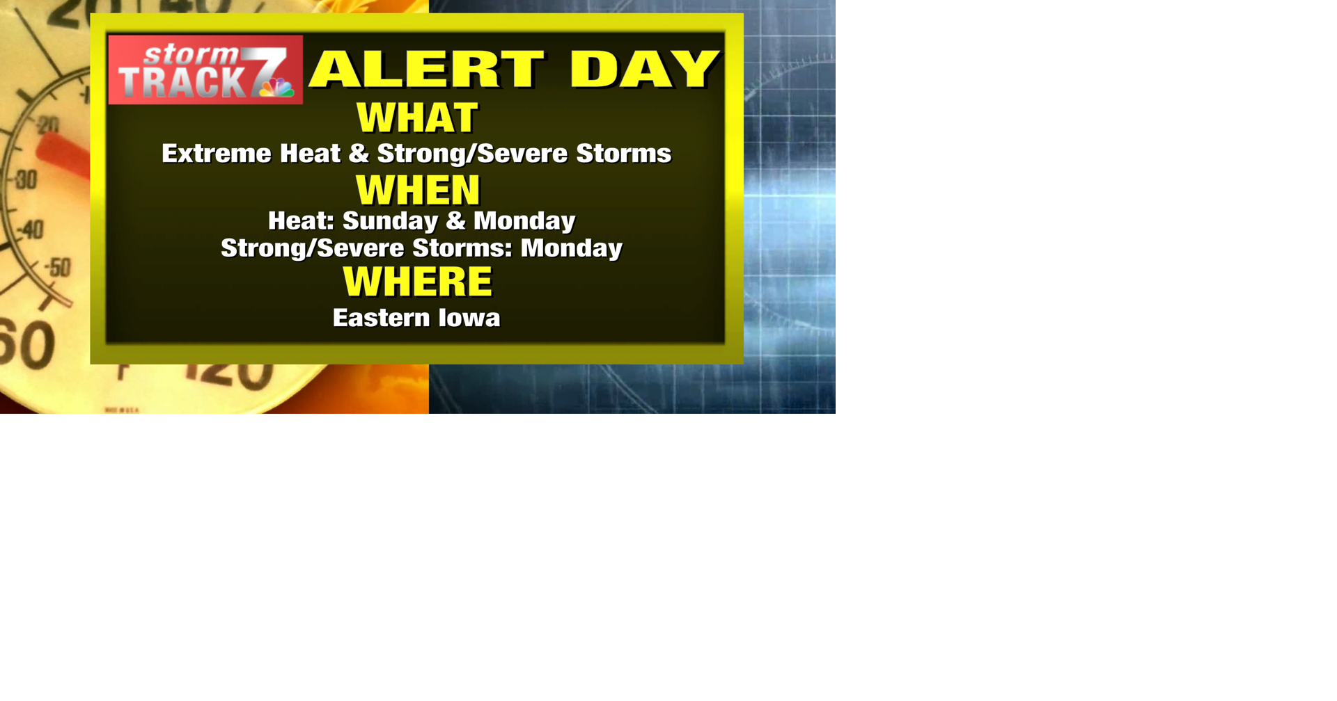 TRACKING: Heat and humidity continue today and Monday; severe storms ...