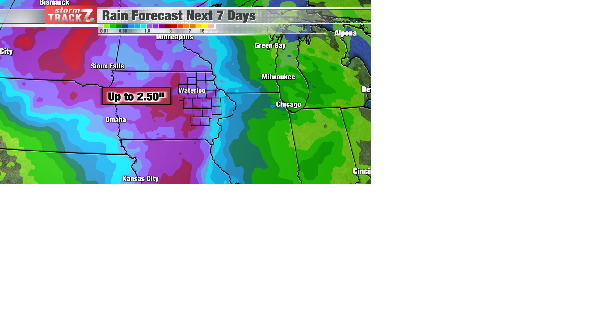TRACKING: Lots of rain chances through the next week | Forecast | kwwl.com